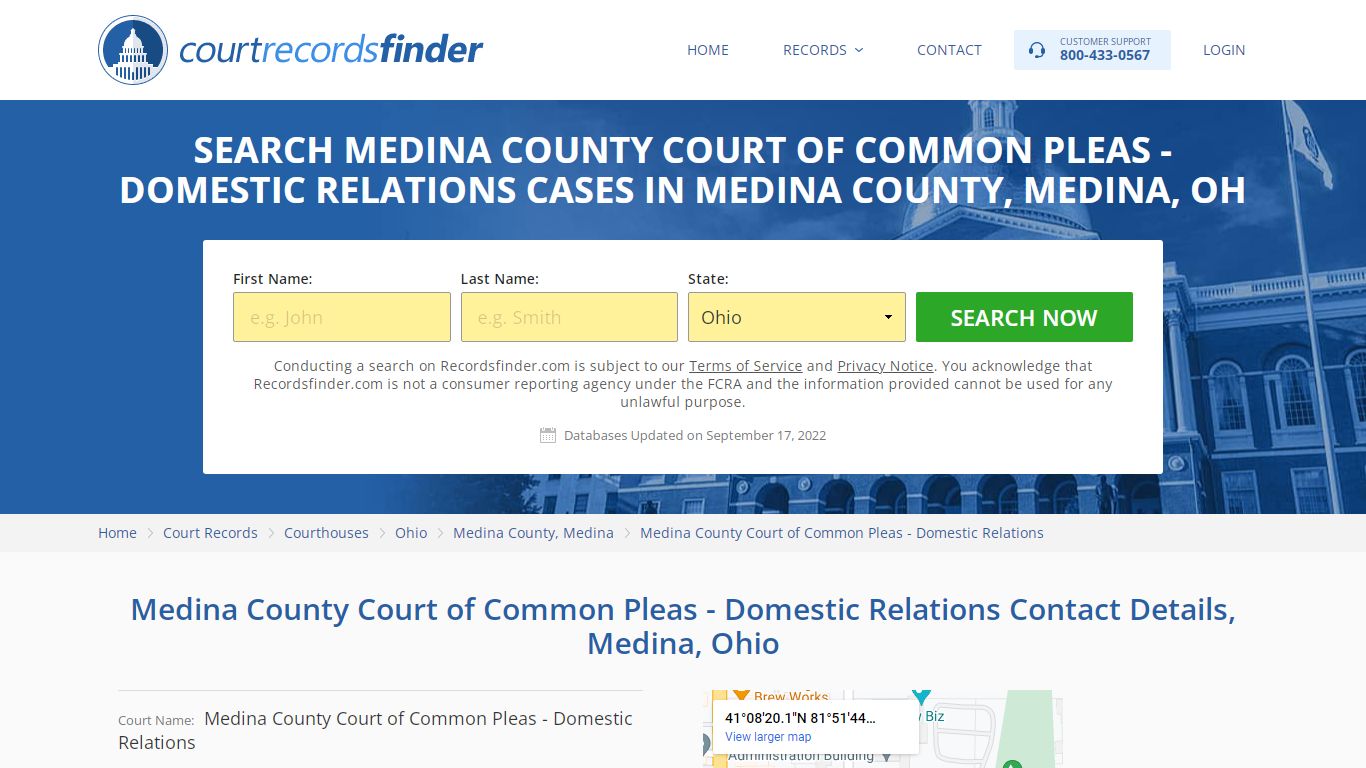 Medina County Court of Common Pleas - Domestic Relations Case Search ...