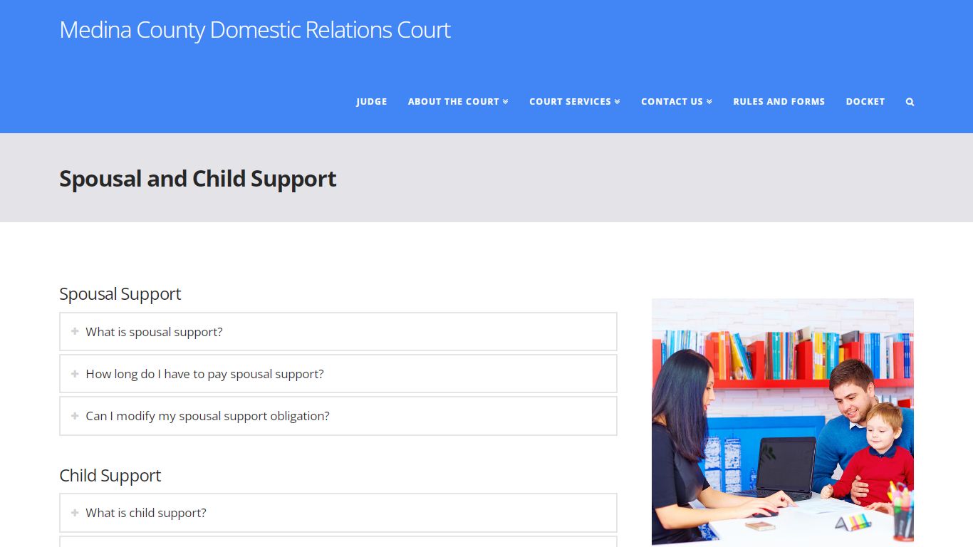 Spousal and Child Support | Medina County Domestic Relations Court